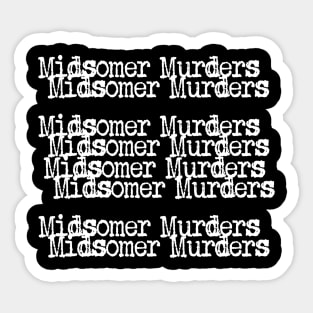Midsomer Murders (White) Sticker